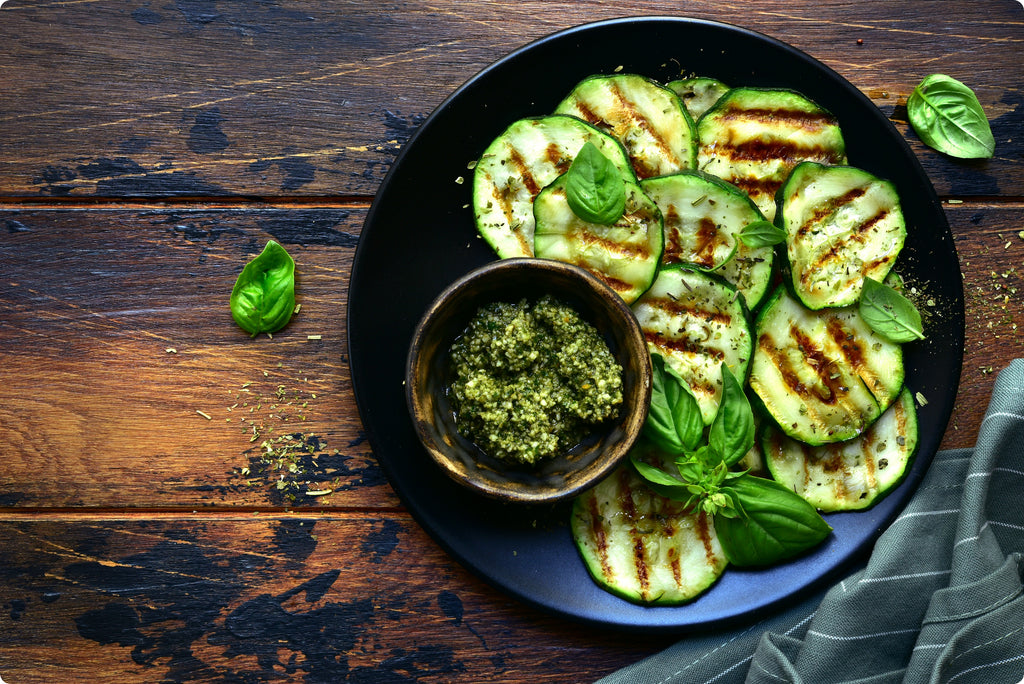 Grilled Zucchini Steaks with Chimichurri