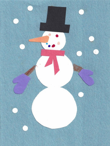 Christmas Card Single - Snowman | Bodach-Sneachda